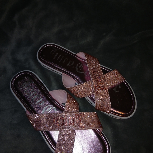 Juicy Couture Women's Fashion Slide Slippers 10 - Picture 2 of 3